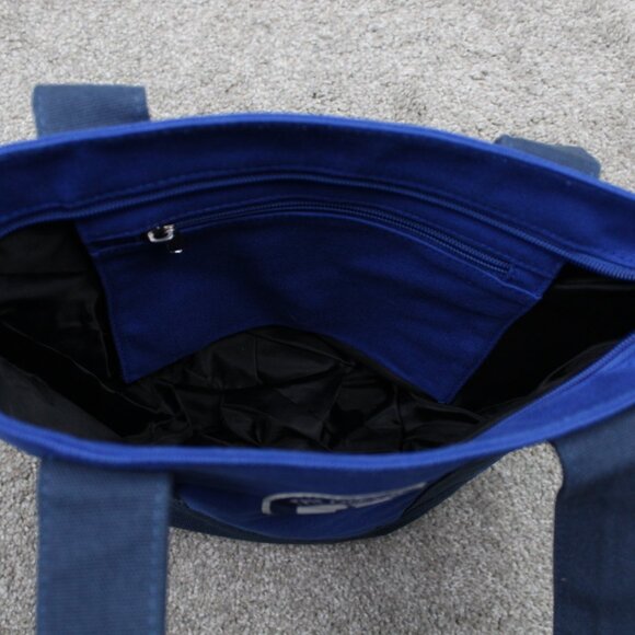 St. Andrews Golf Course 2010 The Open Collectors Bag Blue Canvas Tote 14" x 10" - Picture 5 of 11